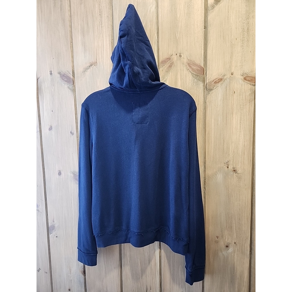 Aeropostale Zip Hoodie Womens Large Navy Pink 90s Y2K - Picture 9 of 16